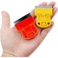 thumbnail image 4 of Orange Mini Razor Scrapers, Mini Plastic Razor Steel Blade Scraper Window Scraper Paint Scraper Wallpaper Sticker Decal Residue Label Removal Putty Knives, 4 of 5