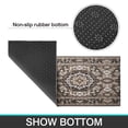 thumbnail image 7 of Kitchen Rugs and Mats Non Skid Washable Farmhouse Boho Brown Pattern Kitchen Mat and Rug Set,Floor Cushion Waterproof Rug,Rubber Backed Area Rugs for Kitchen Laundry, 7 of 7