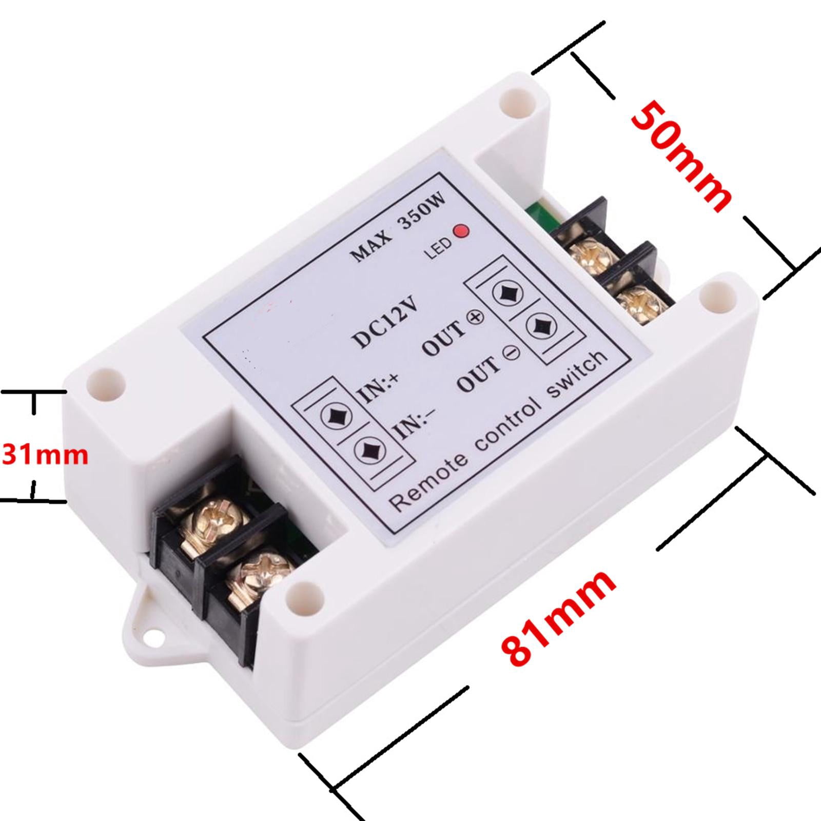DC12V Wireless Relay Switch 40A, Long-range Remote Control for Industrial Equipment and Home Appliances