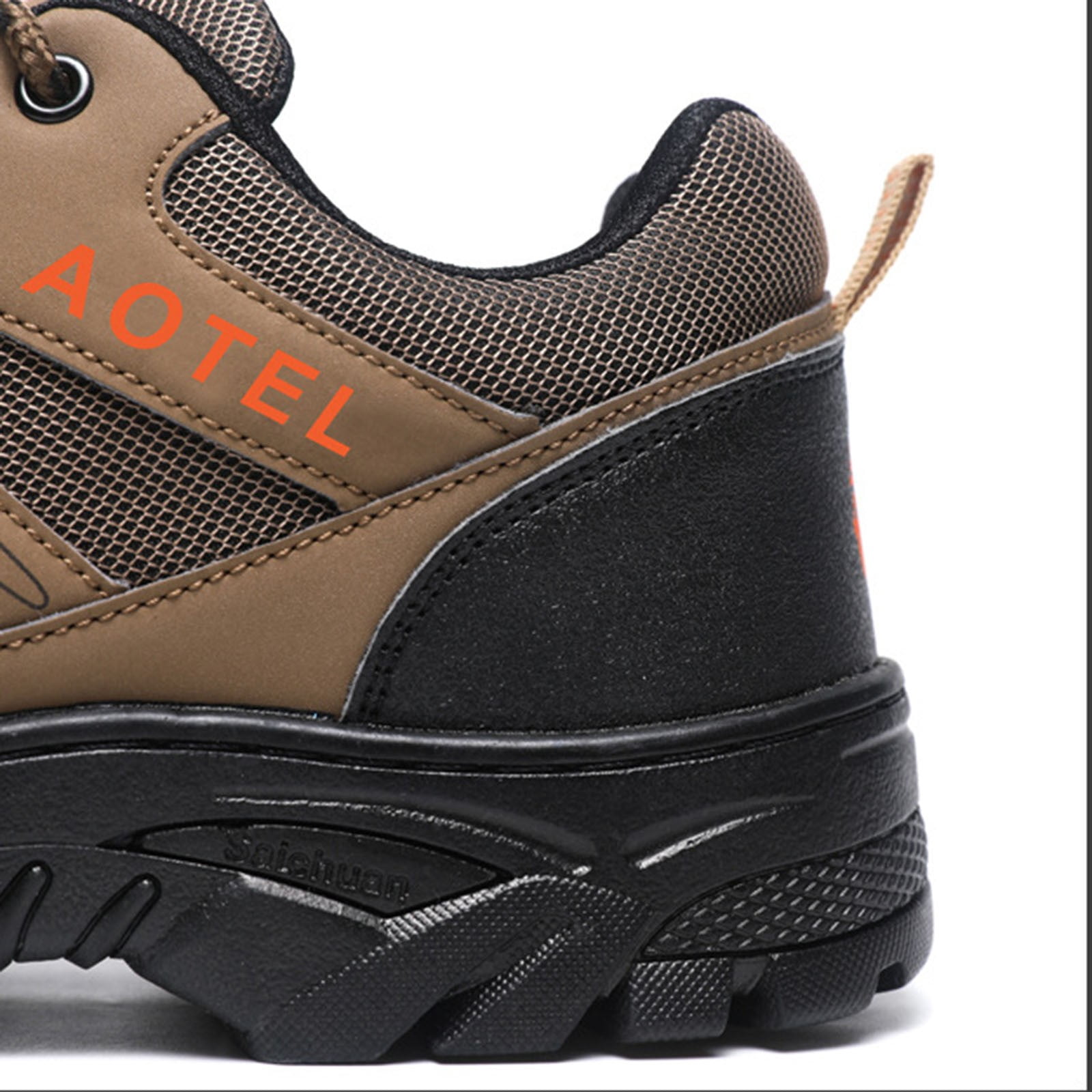 AUDeals Men's Waterproof Hiking Shoes, Lightweight Mountain Trekking Boots with Anti Slip Support, Breathable Outdoor Walking