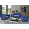 thumbnail image 2 of Topline Home Furnishings Sofa with 2 Pillows, Blue Velvet, 2 of 4