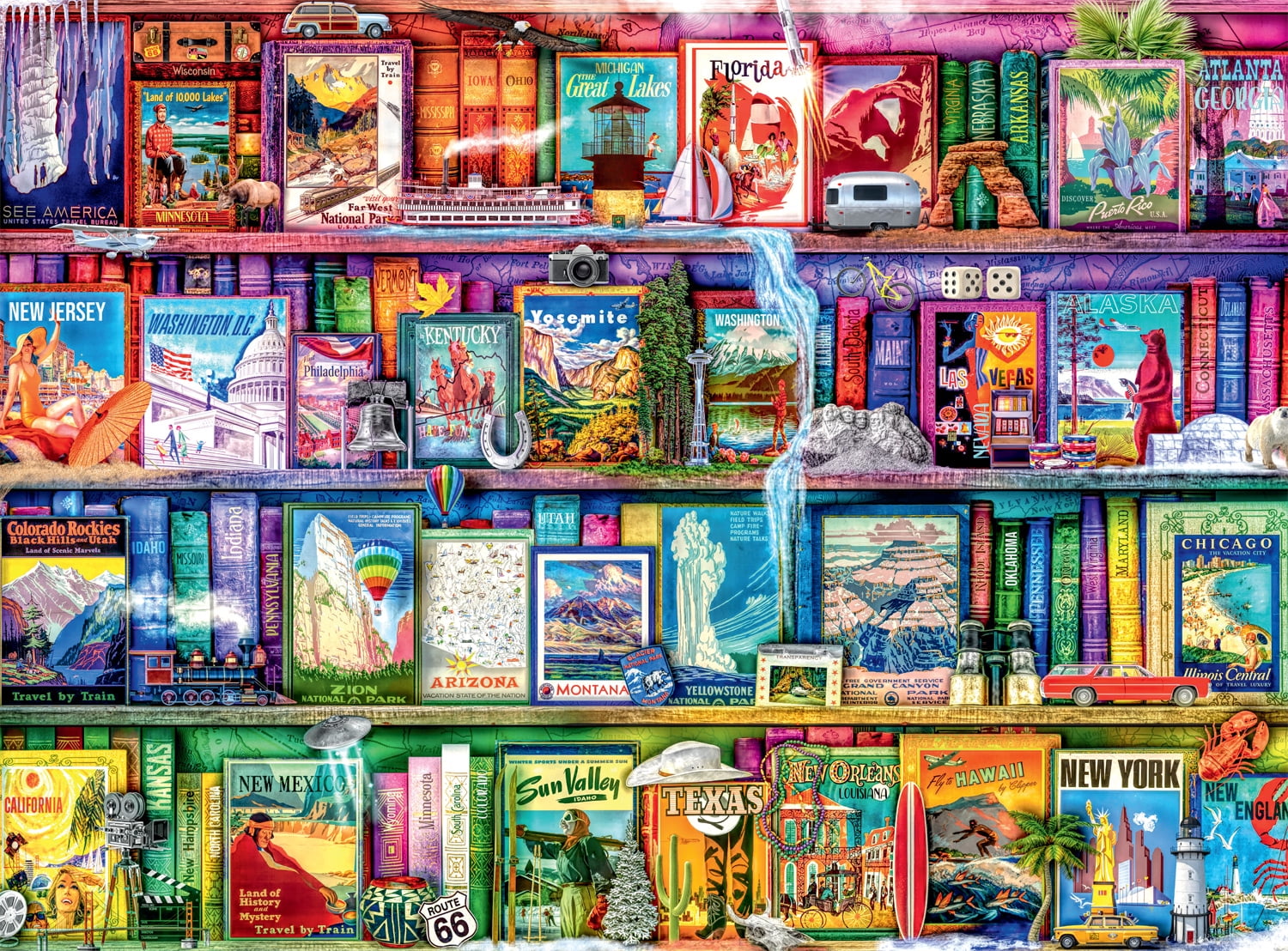 Buffalo Games Aimee Stewart Collection - Travel Trinkets 1000 Pieces Jigsaw Puzzle