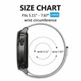 thumbnail image 4 of FIEWESEY 20MM Bands Compatible with Garmin Forerunner 245/Approach S42/D2 Air/S12/Vivomove 3/Style/Galaxy Watch 5 40mm 44mm/Watch 5 pro 45mm Stainless Steel Milanese Watch Replacement Strap(Silver), 4 of 6