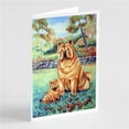 thumbnail image 1 of Chow Chow Cartes de Vœux et Enveloppes - Lot de 8, 1 of 1