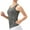 Grey, variant on Lose 4 Cropped Tops Women's Solid Color Yoga Vest Sports Quick Drying Vest