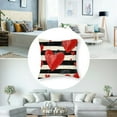 thumbnail image 5 of nygtbtfer Decorative Throw Pillow Set of 2, Black White Stripes Porch Outdoor Home Decor, Anniversary Wedding Couch Cushion Case White, 5 of 7