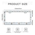 thumbnail image 6 of Ships on Striped Background License Plate Frames for Women Men Car Plate Holder Cover Metal Tag Aluminum Car Accessories Front Rear Plate Decor, 6 of 6