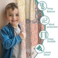thumbnail image 3 of Blackout Kids Curtains,Pioneer Flower Childrens Insulated Curtains Set Of 2,Bedroom Essentials,Toddler Room Decor 52x84in(132x213cm), 3 of 4