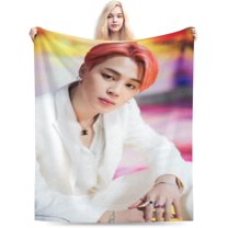 Blanket Park Jimin Soft and Comfortable Warm Fleece Throw Blankets Yoga Blankets Beach Blanket Picnic Blankets Gift for Dorm room office decor Sofa Bed Camping Travel All Season