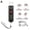 Black, variant on Cordless Plastic Welder 100W Rapid Heating Hot Stapler Gun For Car Bumper Repair One Hand Operation Precise Welding Tool For Dashboard Headlight