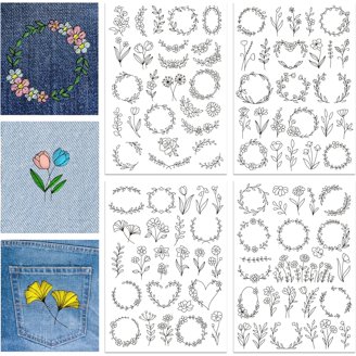 Water Soluble Embroidery Stabilizer Paper – 16 Sheets – Dissolves In Water, Transparent, For Machine Embroidery, Hats, Mending