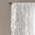 thumbnail image 2 of Panel de ventana Lush Decor Belle Single Blanco 54x84 100% poliéster Texturizado, 2 of 2