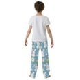 thumbnail image 5 of FORMRS Kids Pajama Pants with Pockets Size 6-8Y Boys Lounge Sleep Bottoms, Cartoon Easter Bunnies, 5 of 8