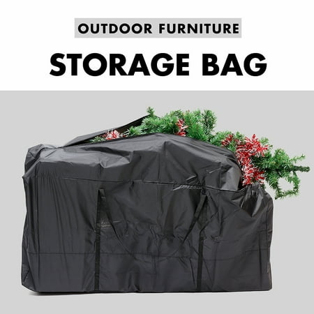 Christmas Tree Patio Furniture Christmas Tree Storage Bag Outdoor Furniture Cushion Storage Bag Waterproof Cover 173*76*51cm 122*39*55cm ()
