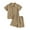 F-Coffee, variant on Uccdo 6M-4T Toddler Baby Boys Girls Summer Outfits with Pockets Button-Down Shirt Tops + Shorts Set