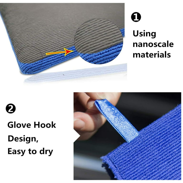 WEST HORSE Auto Detailing Clay Bar Mitt, Detailing Clay Mitt for Paint,  Glass, Wheels, Car’s Paint Claying, Paint Prep for Wax, Polish and Sealant