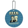 thumbnail image 1 of Beer Goggles Eventually Lights in the Bar Always Come On Funny Humor Round Luggage ID Tag Card Suitcase Carry-On, 1 of 8