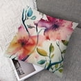 thumbnail image 7 of Fenyluxe Decorative Pillow Covers for Couch Forest Abstract Green Beauty Texture Purple Botanic Bloom Botanical Painting Exotic Begonia Nature Decorative Square Pillow Covers for Couch 2pcs White, 7 of 7