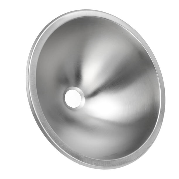 Fregadero Redondo , 12 Pulgadas, Acero Inoxidable 304, Salida De Alcantarillado De 40 Mm, Fregadero De Baño Para Cocina RV, Superficie Lisa Resistente Al Calor Para Barco,
