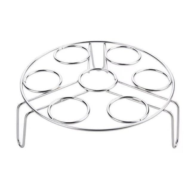 Stackable Egg Steamer Rack 7 holes for Instant Pot Accessories Stainless Steel Egg Assis fits Pressure Cooker(7 Holes Stackle Egg Rack)