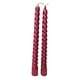 thumbnail image 2 of Cónica de Navidad en Retorcida de 2 Piezas Decoración de la lámpara de Las s , velas rojas SM SunniMix Vela de cera espiral torcida, 2 of 7