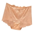 thumbnail image 1 of YDLCAFD Ladies' Lace Sexy Solid Color Transparent Mid High Waist Plus Size Triangle Pants, 1 of 3