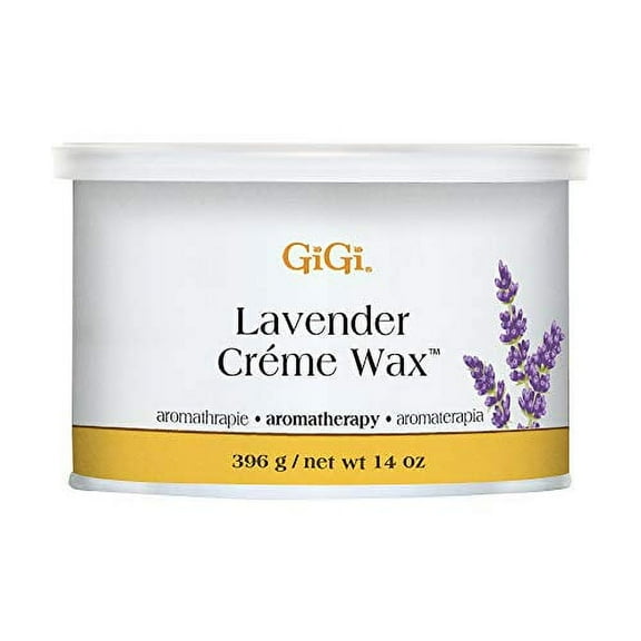 GiGi Lavender Creme Hair Removal Soft Wax with Aromatherapy, 14 oz