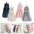 thumbnail image 4 of Kawaii Piggy Hand Towel Hangable Absorbent Hand Wiping Cloth Cartoon Porket, 4 of 4