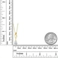 thumbnail image 6 of Gem Stone King 10K Yellow Gold White Moissanite Pendant Necklace for Women | 1.00 Cttw | Gemstone Birthstone | Pear Shape 8X5MM | With 18 inch Chain, 6 of 6