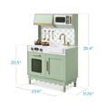 thumbnail image 3 of Best Choice Products Toddler Kitchen Playset, Wooden Kids Toy Kitchen w/ Microwave, Oven, 5pcs & Storage - Soft Green, 3 of 10