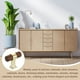 thumbnail image 5 of Uxcell 4 Pack Tiradores de Cajón de Madera en Forma de T, 1.57" x 0.69" Tiradores de Gabinete de Madera con Base de Oro y Tornillos para Cocina, Habitación, Closet, Alacena, Nogal Oscuro, 5 of 6