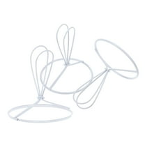 Raindrops 3 PCS Mirror Kits Conical Lampshade Stand 9.00X8.00X8.00CM White