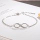 thumbnail image 4 of Pulseras para mujeres, adolescentes y niñas, pulsera de cadena con dije de corazón de amor, joyería de moda, regalos modernos y minimalistas, 4 of 5