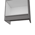 thumbnail image 3 of Xukmct 5 Tiers Wood Bookcase Bookshelf Book Storage Rack for Home, Office, Gray + White, 3 of 6