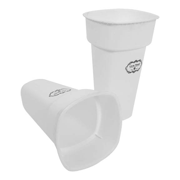 OUNONA 2pcs Flower Storage Bucket Reusable Plastic Bucket Flower Container for Flower Shop