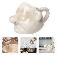 thumbnail image 2 of Funny Egg Yolk Separator Ceramic Egg Yolk White Running Nose Separator Mug Egg Divider Filter Tool Household Kitchen Gadget Tools For Baking White Elephent, 2 of 7