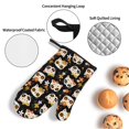 thumbnail image 3 of Sikiie Flower Fox Oven Mitts and Pot Holders, Silicone Oven Gloves, Heat Resistant Oven Mitts 4Pcs Set, 3 of 6