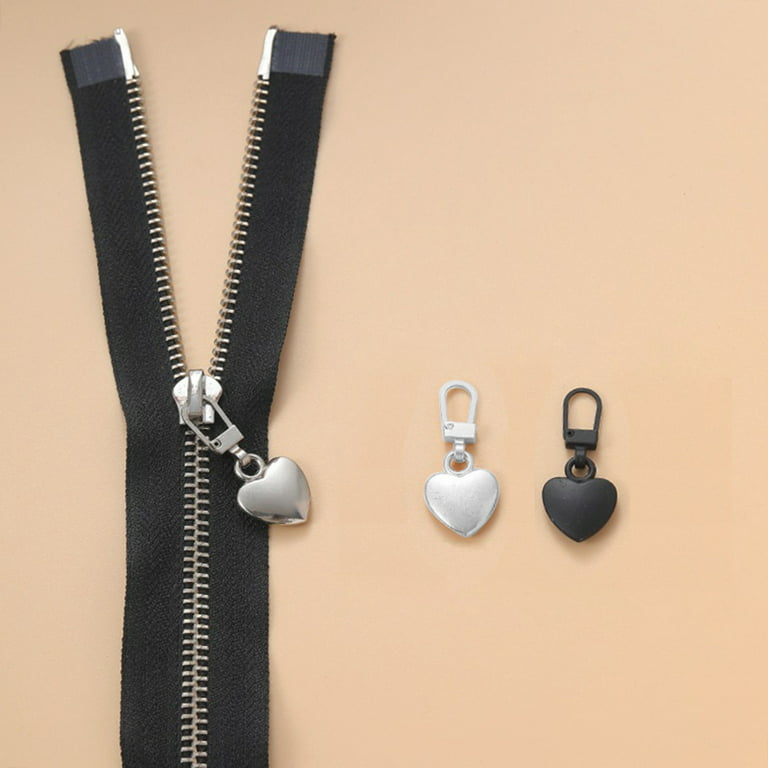 10Pcs Zipper Pull-Tab Replacement, Metal Zipper Puller Zip Extender Handle  Menf