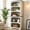 White, variant on Farmhouse 70" 5-Shelf Open Bookcase, Walnut Standing Bookshelf for Home & Living Room