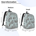 thumbnail image 2 of Honeii Pirate Adventure Map Print Canvas Backpack for School & Outdoor,Laptop Excursion Backpack,Notebook School Bookbag For Men Women,for Work, Travel, and Everyday Use-Medium, 2 of 5