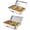 Half Pan 2 Pack Silver, variant on 2 Pack 9QT Electric Chafing Dish Buffet Warmers, Stainless Steel Chafers with 3 One-Third-Size Pans Each, 400W Heating and Digital Temperature Control