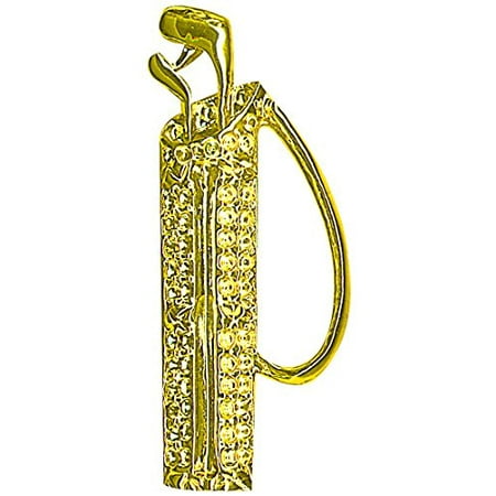 National Artcraft Costume Jewelry Gold Golf Bag Pin Can Be Completed With Your Own Design (Pkg/3)