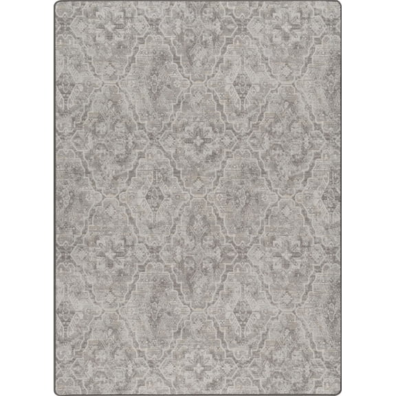 Milliken Imagine Area Rug SHIRVANNA CHARCOAL Shirvanna Charcoal Petals Curves 7 8 x 10 9 Rectangle