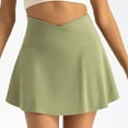 thumbnail image 3 of RUTAYY Women's Skirt with Pockets High Waisted Athletic Tennis Skirt Running Workout Travel Elegant Mini Skirt, 3 of 9