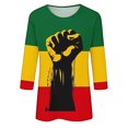 thumbnail image 5 of BVOFAR Black History Shirts for Women Trendy 3/4 Sleeve Tunic Tops Crewneck African American Blouses 2025 Black History Month T-Shirts, 5 of 5