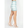 thumbnail image 2 of Plaid High-rise Fuzzy Mini Skirt, 2 of 4