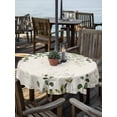 thumbnail image 2 of Outdoor Tablecloths with Umbrella Hole & Zipper, Sage Green Round Tablecloth 54 Inch, Eucalyptus Leaves Waterproof Table Cloth, Patio/Pool/Picnic Table Covers, 2 of 8