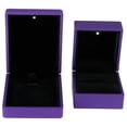 thumbnail image 2 of Exhibidor de joyas LED, caja de regalo para collar, colgante, anillo, estuche para compromiso, boda, morado, 2 of 14