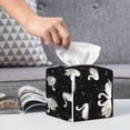 thumbnail image 6 of KLL Swan And Dragonflies Print Tissue Box Cover,Leather Tissue Holder Square Facial Tissue Case Facial Paper Organizer Dispenser for Bathroom, Vanity Countertop, 6 of 7