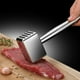 thumbnail image 4 of Ablandador de carne, mazo/mazo/martillo para carne resistente y pesado de acero inoxidable 304, perfecto para carne y pollo, mazo para carne para barbacoa, 4 of 4
